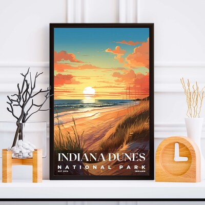 Indiana Dunes National Park Poster, Travel Art, Office Poster, Home Decor | S7 - image5